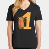 Ladies Core Cotton V-Neck Tee Thumbnail