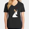 Ladies Core Cotton V-Neck Tee Thumbnail