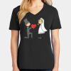 Ladies Core Cotton V-Neck Tee Thumbnail