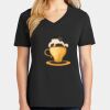 Ladies Core Cotton V-Neck Tee Thumbnail
