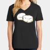 Ladies Core Cotton V-Neck Tee Thumbnail