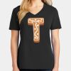 Ladies Core Cotton V-Neck Tee Thumbnail