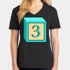 Ladies Core Cotton V-Neck Tee Thumbnail