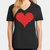 Ladies Core Cotton V-Neck Tee Thumbnail
