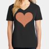 Ladies Core Cotton V-Neck Tee Thumbnail