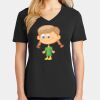 Ladies Core Cotton V-Neck Tee Thumbnail