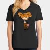 Ladies Core Cotton V-Neck Tee Thumbnail