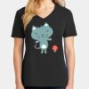 Ladies Core Cotton V-Neck Tee Thumbnail