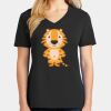 Ladies Core Cotton V-Neck Tee Thumbnail