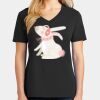 Ladies Core Cotton V-Neck Tee Thumbnail