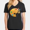 Ladies Core Cotton V-Neck Tee Thumbnail