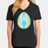 Ladies Core Cotton V-Neck Tee Thumbnail