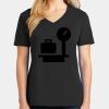 Ladies Core Cotton V-Neck Tee Thumbnail