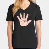 Ladies Core Cotton V-Neck Tee Thumbnail